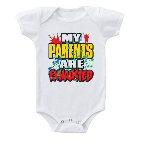 My Parents Are Exhausted Baby Romper