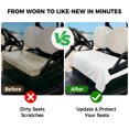 thumbnail image 4 of Golf Cart Seat Covers for 2 Seater, White Soft Microfiber Cart Seat Towel Blanket, Modern Minimalist Pure Soild Color Absorbent Breathable Non Slip Bench Seats Protector for Golf Course 51"x31", 4 of 9