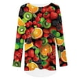 thumbnail image 2 of CLOOCL Plus Size T-Shirt for Women Fruits Graphic Printing Shirts Spring Clothing Long Sleeves Tops, 2 of 6