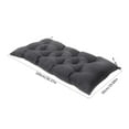 thumbnail image 4 of WNEXOPE Waterproof Lounger Seat Cushions Outdoor Loveseat Bench Seat Pads Tufted Bench Cushion (39.4 X 19.7 Inch, Dark Gray), 4 of 7
