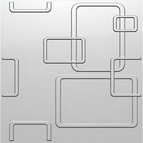 Decorative 3D Panels Wall Textured. Design Boards. Pack of 12 Tiles. (London)