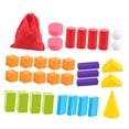 thumbnail image 1 of Xuanheng Geometric Solids Learning Toys Geometry Set for Elementary Home Kindergarten 32 pieces Geometric, 1 of 8