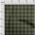 thumbnail image 1 of oneOone Tissu Polyester Lycra Vert Olive Tissu à Carreaux Vichy Matière de Robe Tissu Imprimé Tissu au Mètre 56 Pouces de Large, 1 of 4