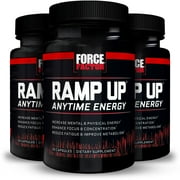 (3 pack) (3 pack) Force Factor Ramp Up Anytime Energy Sugar-Free Zero Calorie Energy Pill with B Vitamins, Green Tea Extract, Caffeine, 30 Ct.