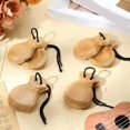 thumbnail image 4 of 1 Pair Spanish Castanets Flamenco Castanets with String Traditional Wood Hand Percussion Castanets(Wood Color), 4 of 5