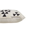 thumbnail image 4 of Laddha Home Designs Handwoven Tribal Diamond Outdoor Throw Pillow Cover - 20" - White and Black, 4 of 9
