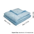 thumbnail image 3 of IMossad Cooling Blankets Blue Cotton/Spandex Cooling Quilt, 60 in x 80 in, 3 of 7