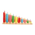 thumbnail image 2 of MERIGLARE Wooden Abacus Classic Educational Early Learning for Kids Baby Birthday Gift, 2 of 9