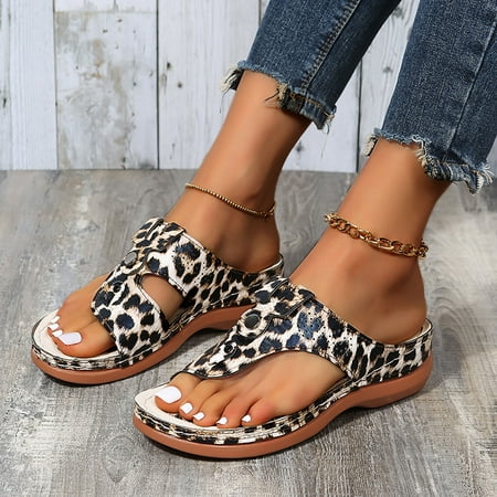 

Yutnsbel Sandals Women Summer Roman Comfy Sandals Flat Bottomed Slip On Clip Toe Flip Flops Sandals With Arch Support Open