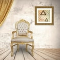 thumbnail image 3 of Greene, Taylor 12x12 Gold Ornate Wood Framed with Double Matting Museum Art Print Titled - ABSTRACT TRIAD IV, 3 of 4