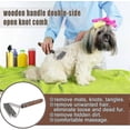 thumbnail image 3 of Coat King Rake Pet Undercoat Rake Dog Dematting Comb Pet Grooming Brush Deshedding Tool 17+9 Double Sided Teeth Undercoat Rake (dual), 3 of 5