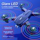 thumbnail image 2 of LED Cámara brillante Cámara Drone COLLPLABLE RECARGABLE AUTOMÁTICA ARENICA AJUSTABLE MODO INALÁMBRICO MODO INDIVIDORIO Quadcopter WiFi Aircraft 1pc Batería Inevent EL006205-01B, 2 of 7