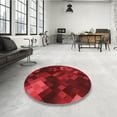 thumbnail image 4 of Ahgly Company Tapis d'Intérieur Lavables à la Machine, Ronds, Rouges, 5' Ronds, 4 of 7