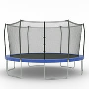 Skywalker Trampolines 15’ Round Trampoline with Enclosure – Blue