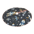 thumbnail image 2 of Bingfone Christmas Tree Skirt Mat Christmas Decoration Interior 48"-Space Cars, 2 of 8