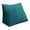 Cyan, variant on WOWMAX Reading Pillow Bed Wedge Large Adult Backrest Lounge Cushion with Pocket Firm Back Support for Sitting Up in Bed Couch Without arms for GERD Heartburn Velvet for Christmas/Holidays Grey