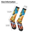 thumbnail image 2 of Naloa Vibrant Picnic Food Spread Knee Socks, High Socks Long Stretchy Sock Women Knee High Stocking, Long Socks for Women, 2 of 6