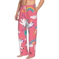 thumbnail image 6 of Hirioo Yoga Unicorn for Women's PJ Pajama Pants Sleep Pants Women's Home Trousers with Pockets,S-3XL-3X-Large, 6 of 6