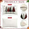 thumbnail image 2 of Christmas Pillow Covers 12x20 Inch Merry Christmas Red Black Buffalo Plaid Christmas Trees Decorative Throw Pillow Cover Christmas Decorations Winter Holiday Decor Cushion Case for Home Couch, 2 of 6