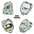 thumbnail image 5 of FORMRS Mini Backpack Purse for Women Travel Daypack Casual Shoulder Bag, Peacock Feather, 5 of 7