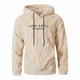 thumbnail image 5 of Ceisia Men's Oversize Hooded Checkered Plush Letter-Printed Polyester Sweatshirt Gift, 5 of 9