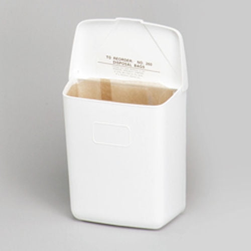 HOSPECO HOS 250/201W Wall Mount Sanitary Napkin Receptacle, Plastic