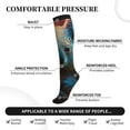 thumbnail image 3 of Lsque Forest Koala Pattern Sport Compression Socks for Men & Women 15-20 mmHg Knee High Nurse Pregnant Running Medical and Travel Athletic, 3 of 6