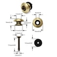 thumbnail image 3 of AOOOWER 2Pcs/pack Guitar Strap Buttons End Pins with Mounting Screws and Felts Cushions Metal Guitar Strap Locks Strap Buttons, 3 of 18