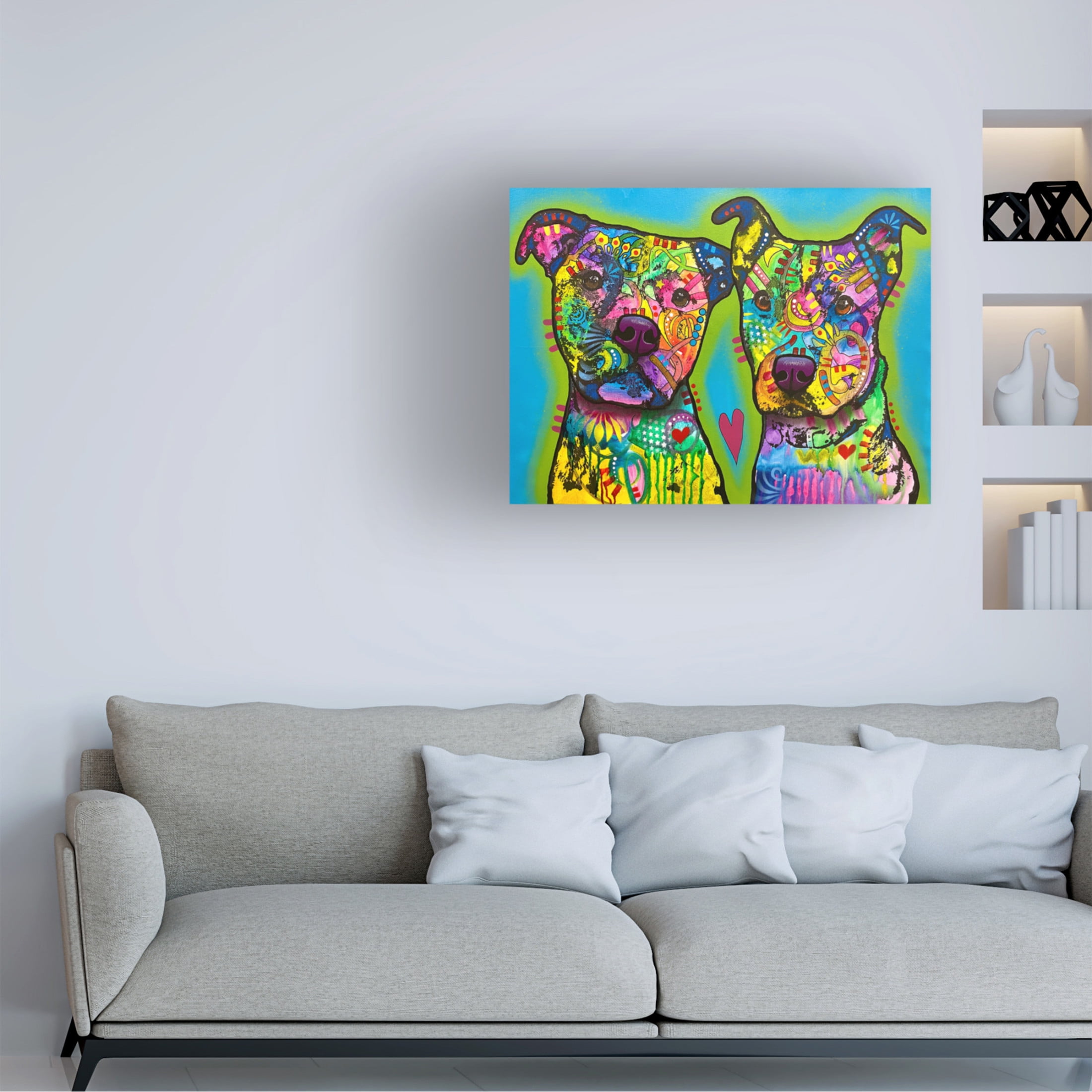 Canvas Wall Art - Dean Russo 'Pupper Team Six' Wall Art for Living Room, Bedroom, or Office Décor by Trademark Fine Art - 19 x 14 Inches