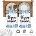thumbnail image 5 of Blue Ocean Shells Conch Kitchen Towels Set of 4, Nautical Coastal Starfish Summer Absorbent Dish Towels for Kitchen, Microfiber Hand Towel, Quick Drying Tea Towel for Cleaning Decorative Dishcloths, 5 of 7