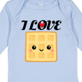 thumbnail image 4 of Inktastic Waffle Lover I Love Waffles Boys or Girls Long Sleeve Baby Bodysuit, 4 of 5