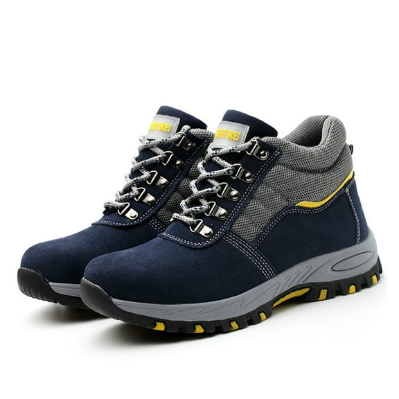 AUXDIQ Work Shoes Men Women Breathable Steel Toe Cap Industrial Trainers Lightweight Construction Sneakers Sport Shoes