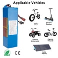 thumbnail image 3 of 48V 8Ah Ebike Battery Pack Electric Scooter Bike Lithium Battery Fit for 750W Adult Electric Bicycle Motor without 2a Charger, 3 of 7