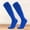 Blue, variant on Cushioned Kids Knee High Football Socks Single Pair Tag Free Sweat Wicking Stretch Rib Top Multi Bright Color Compression Sports Socks for Teenagers 7 To 17 Years Old Orange A