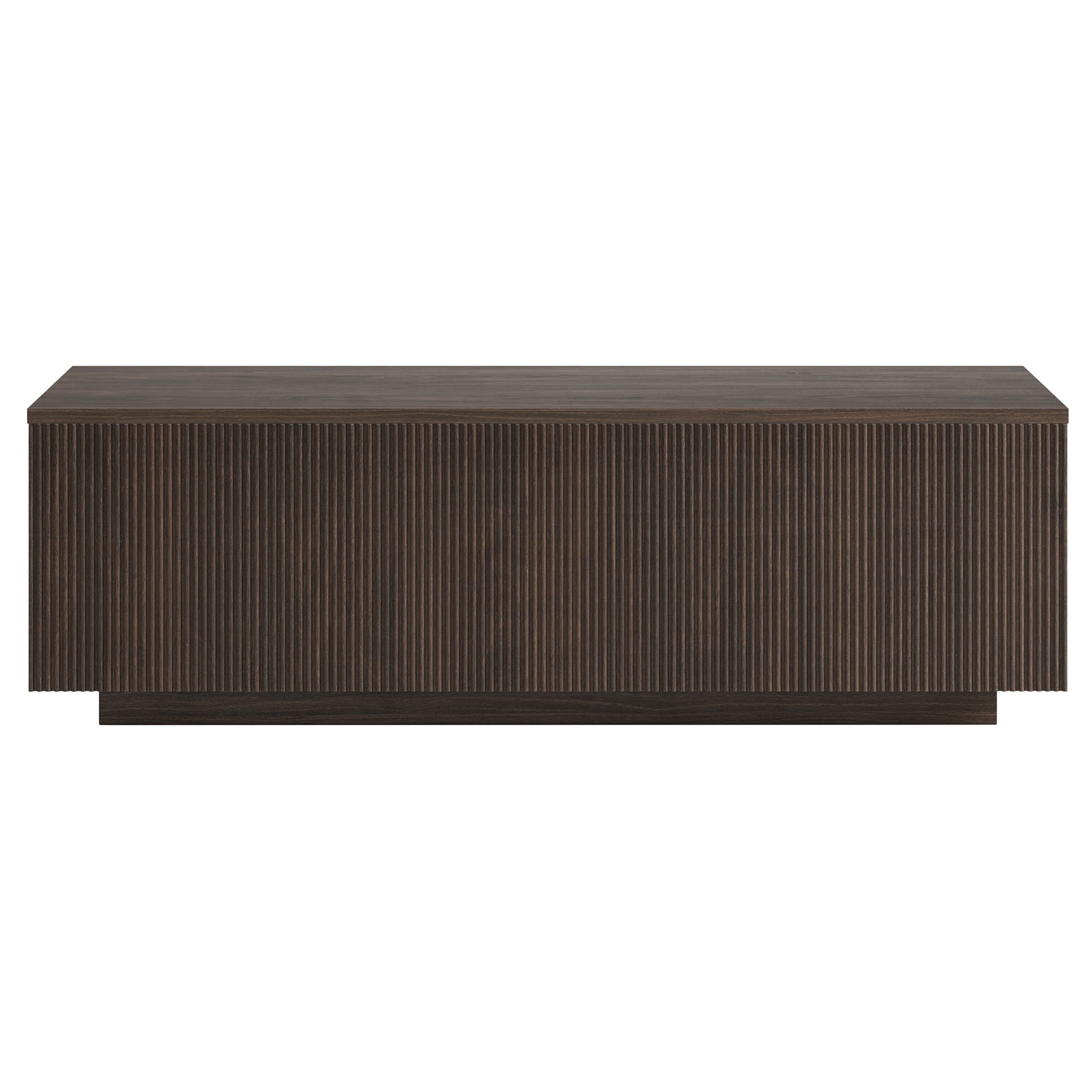 Evelyn&Zoe Modern/Contemporary 48" Wide Alder Brown Coffee Table