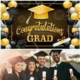 thumbnail image 2 of kjfeif Extra Large Congrats Grad Banner, Class of 2026 Graduation Banner 2026, Big Graduation Party Decorations for High School College, Wall Backdrop Decor, 2 of 9