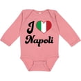 thumbnail image 3 of Inktastic I Heart Napoli Boys or Girls Long Sleeve Baby Bodysuit, 3 of 5
