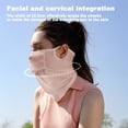 thumbnail image 5 of Summer ice silk sunscreen mask ladies outdoor breathable veil anti-ultraviolet opening, 5 of 5