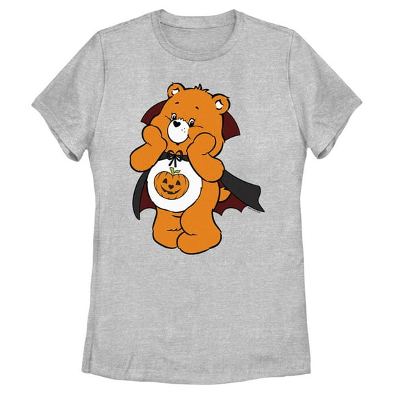 Women's Care Bears Trick-or-Sweet Bear Graphic Tee Athletic Heather 2X Large