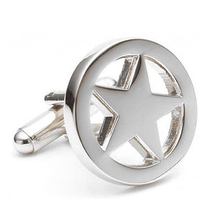 Cufflinks Inc. Men's Lone Star Cufflink, Silver, One Size
