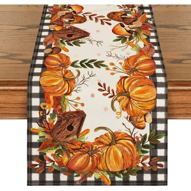 Mantel de para Halloween, Mantel rectangular de Halloween | Decoración de mesa de calabaza, brujas | Decoración de mesa para fiestas de Halloween33*229cm