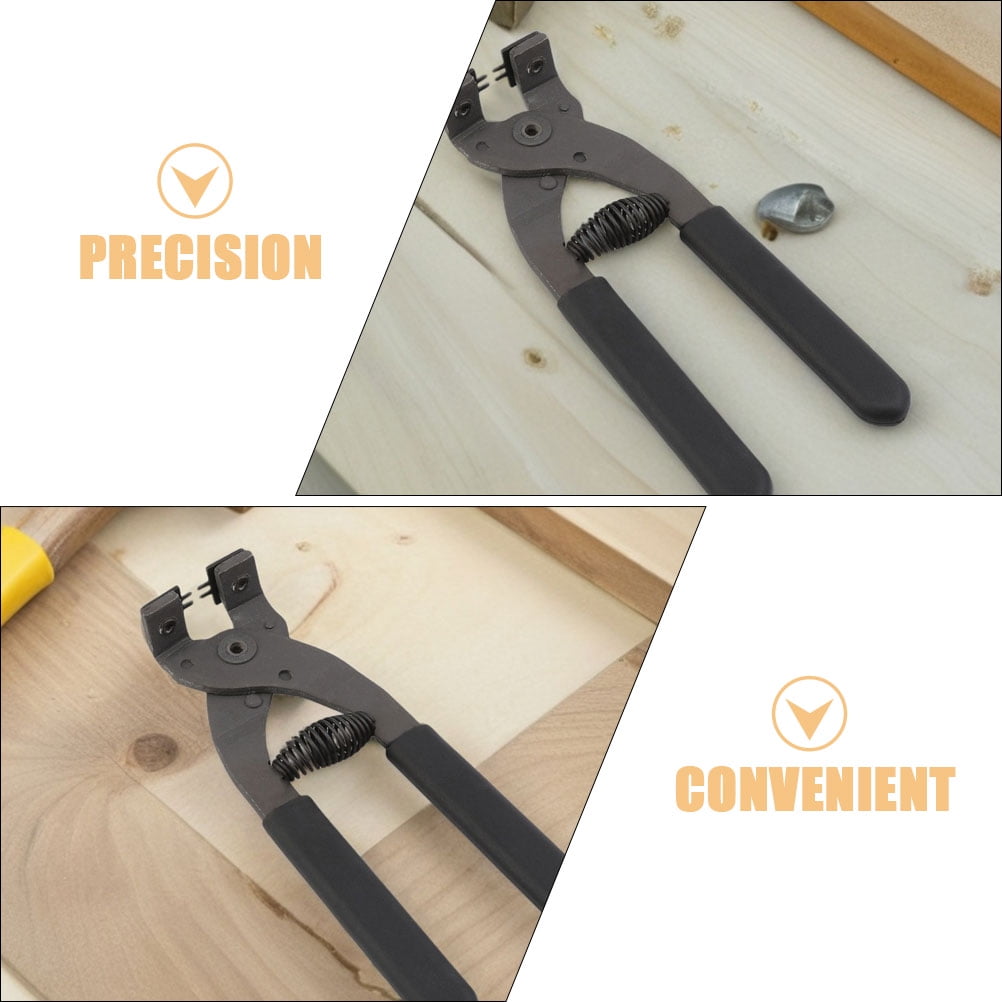 FOMIYES Multi-Functional Carbon Steel Hole Puncher Tool in Black for Crafting and Scrapbooking Projects