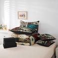 thumbnail image 6 of Erosebridal Adults Western Cowboys 7-Piece Twin Bedding Sets,Country Theme Bohemian Exotic Style Bedding Comforter Set For Men Boys,Reversible Black, 6 of 7