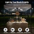 thumbnail image 2 of InstaHibit Rechargeable Magnetic Light LED 4800mAh Work Light with Hook 5 Modes Tent Light for Canopy Market Outdoor Event, 2 of 9