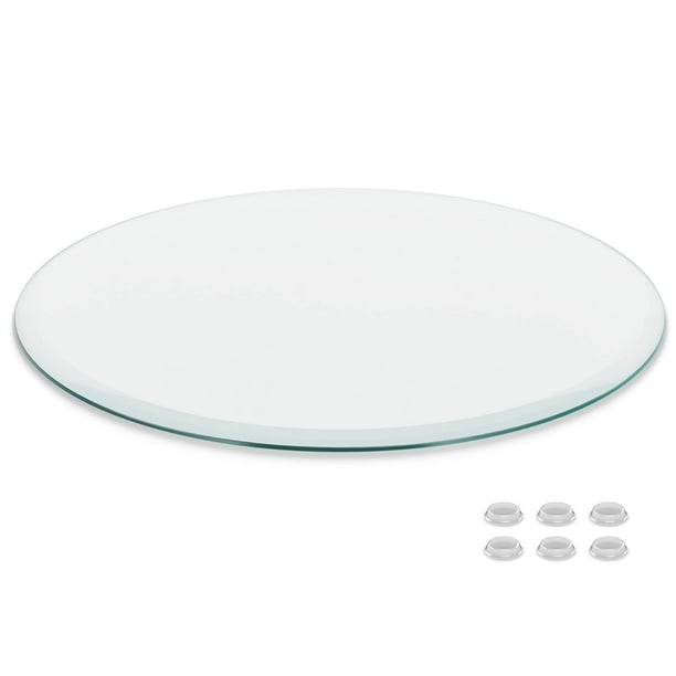 Better Bevel 24" Inch Round Glass Table Top Tempered Glass Protector