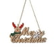 thumbnail image 1 of Placa de madera de Feliz Navidad, cartel navideño de Papá Noel, reno, cartel colgante para puerta, decoración de árbol de Navidad para manijas de puertas y paredes, 1 of 5