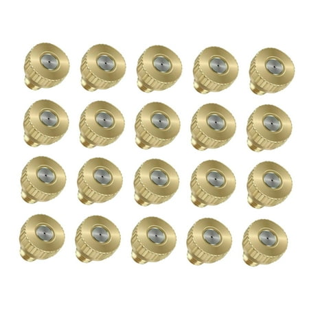 

20 Pack Brass Misting Nozzles Replacement Heads for Garden Patio Lawn Landscaping and Outdoor Cooling Mister .2mm