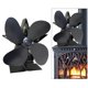 thumbnail image 4 of Ventilador de estufa portátil Macarena Quemador de leña alimentado por calor negro, 4 of 8