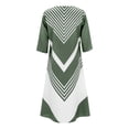 thumbnail image 4 of Gibobby Vestidos Casuales para Mujer Womens Casal Plus Size Summer Boho Chiffon Print Midi Skater Dress With Ruffle Sleeve NEM297(Verde,XL), 4 of 5