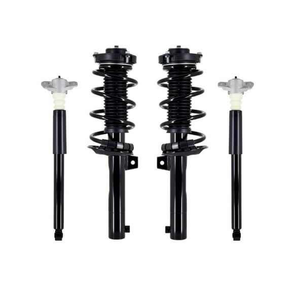 Set 4 Front Quick Complete Strut-Coil Spring-Rear Complete Shock Kit For 2015-2018 Audi Q3